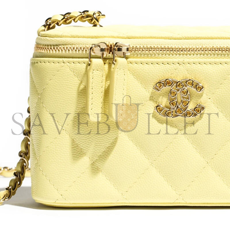 CHANEL 25P CHAIN BOX BAG CAVIAR AP4530 (17*9.5*8cm)